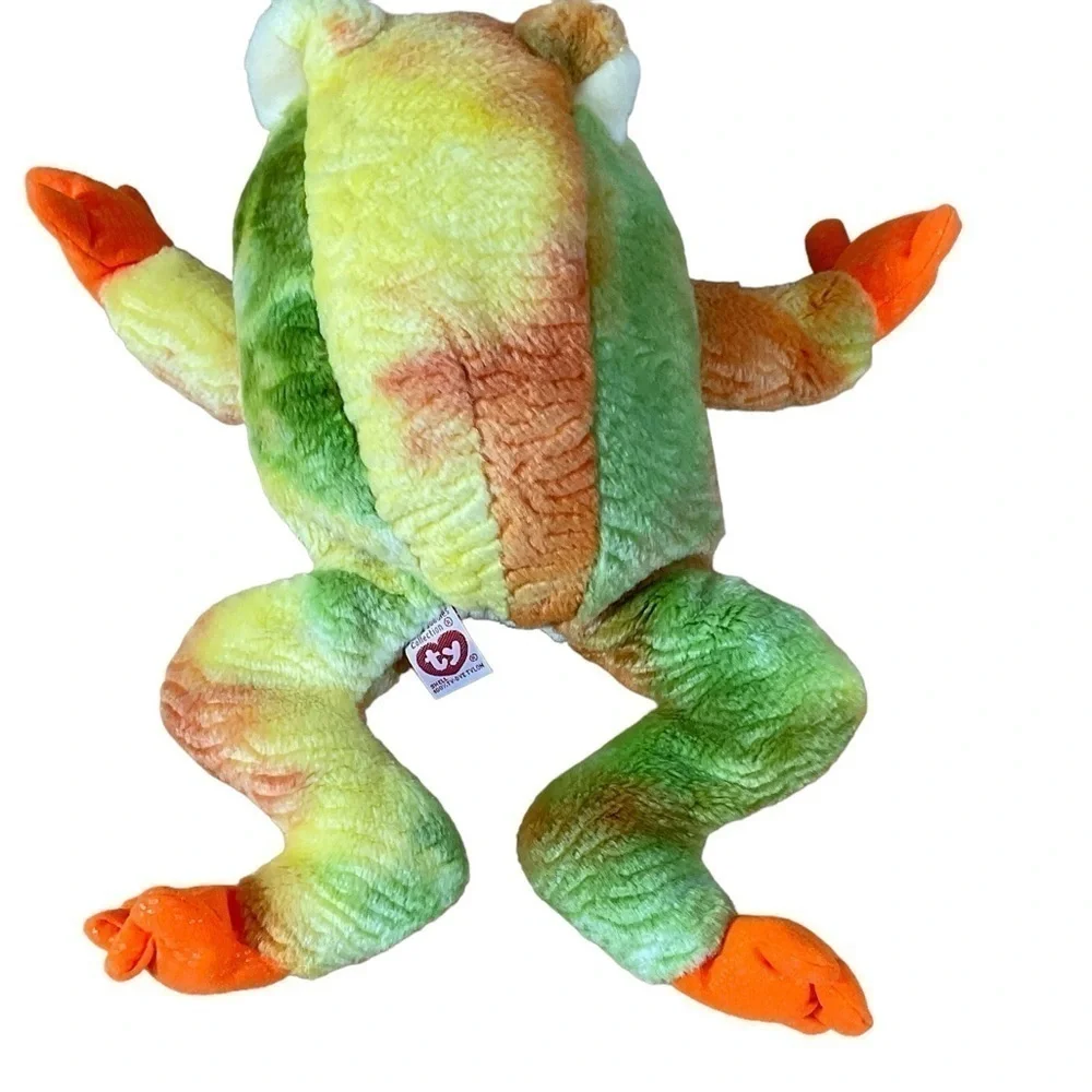 Prince The Frog Retired 2000 TY Beanie Buddy 13in Bullfrog Tie dye